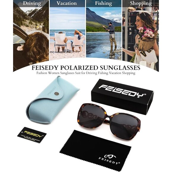 Women's Fashion Square Sunglasses Brown Frame Pearl Sparkling Eyes Protection - Picture 6 of 9